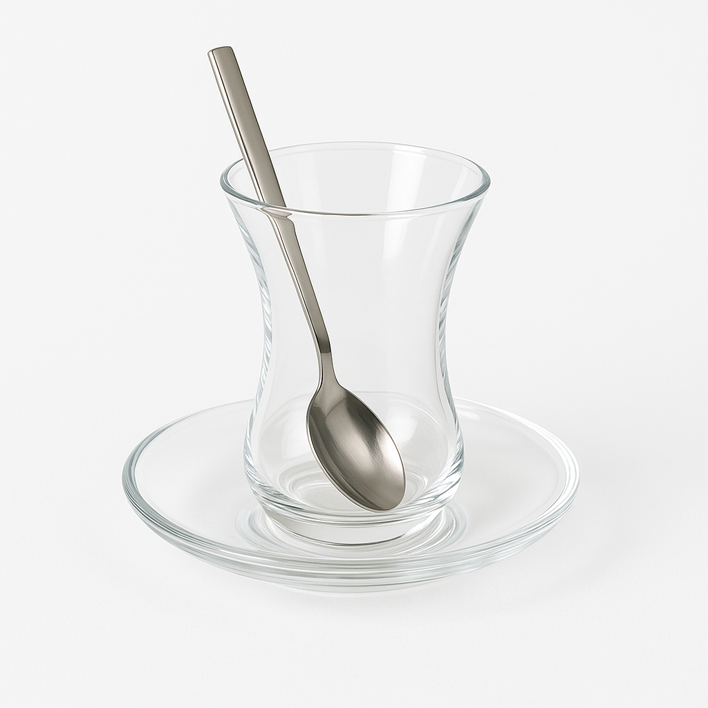 Elegante Teelöffel ohne Muster – Stilvoll & vielseitig 6er Set